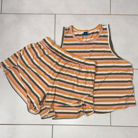 Old Navy Other - Pajama Striped Tank and Shorts Set